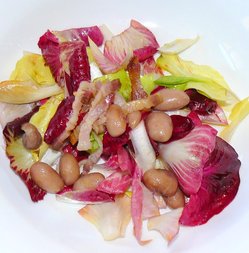 Rose of Gorizia in salad w beans.JPG